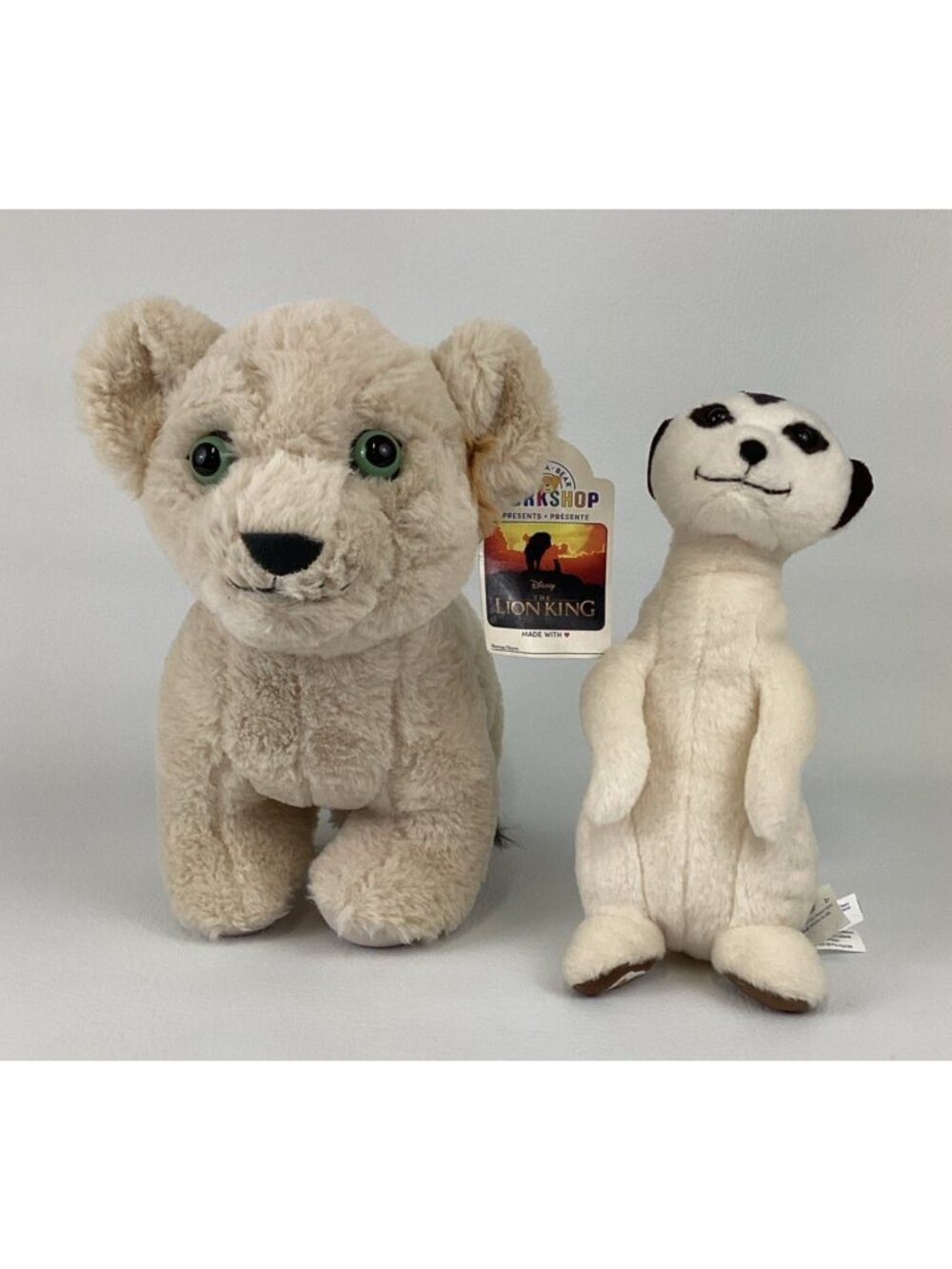 Disney Build A Bear Workshop The Lion King Young Nala Timon Plush Stuffed w TAGS
